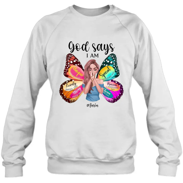 Personalized Prayer Shirt/Hoodie - Inspiration Religious Gifts Idea - God Says I Am Lovely Daniel