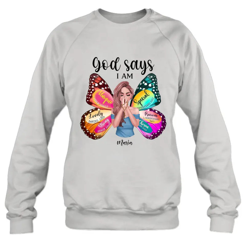 Personalized Prayer Shirt/Hoodie - Inspiration Religious Gifts Idea - God Says I Am Lovely Daniel