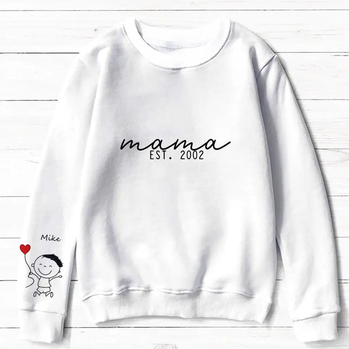 Custom Personalized Mama AOP Sweater - Upto 10 Kids - Mother's Day Gift Idea For Mom/ Grandma