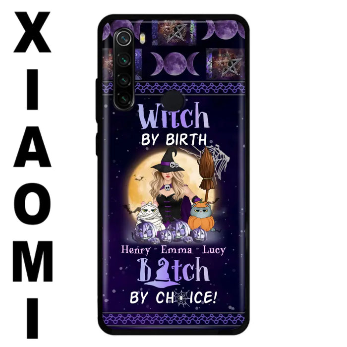 Custom Personalized Pet Witch Phone Case - Halloween Gift For Dog/ Cat Lover - Witch By Birth Bitch By Choice - Case For Oppo/Xiaomi/Huawei