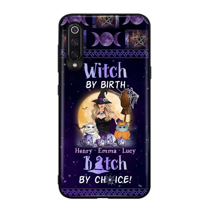 Custom Personalized Pet Witch Phone Case - Halloween Gift For Dog/ Cat Lover - Witch By Birth Bitch By Choice - Case For Oppo/Xiaomi/Huawei