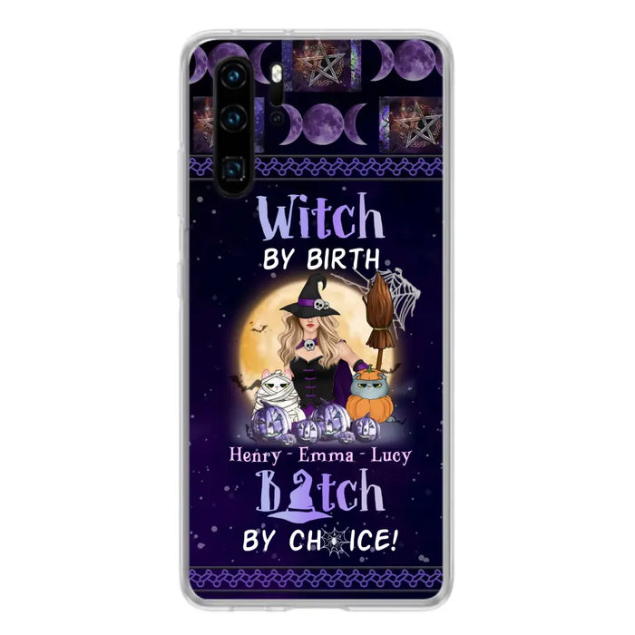 Custom Personalized Pet Witch Phone Case - Halloween Gift For Dog/ Cat Lover - Witch By Birth Bitch By Choice - Case For Oppo/Xiaomi/Huawei