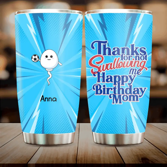 Custom Personalized Sperms Tumbler - Upto 5 Sperms - Gift Idea For Mother's Day - Happy Mother's Day