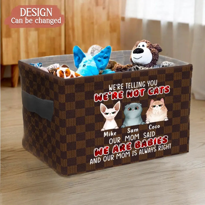 Custom Personalized I'm Not A Dog Storage Box - Upto 10 Dogs/ Cats - Gift Idea for Pet Lovers - I'm Telling You I'm Not A Dog