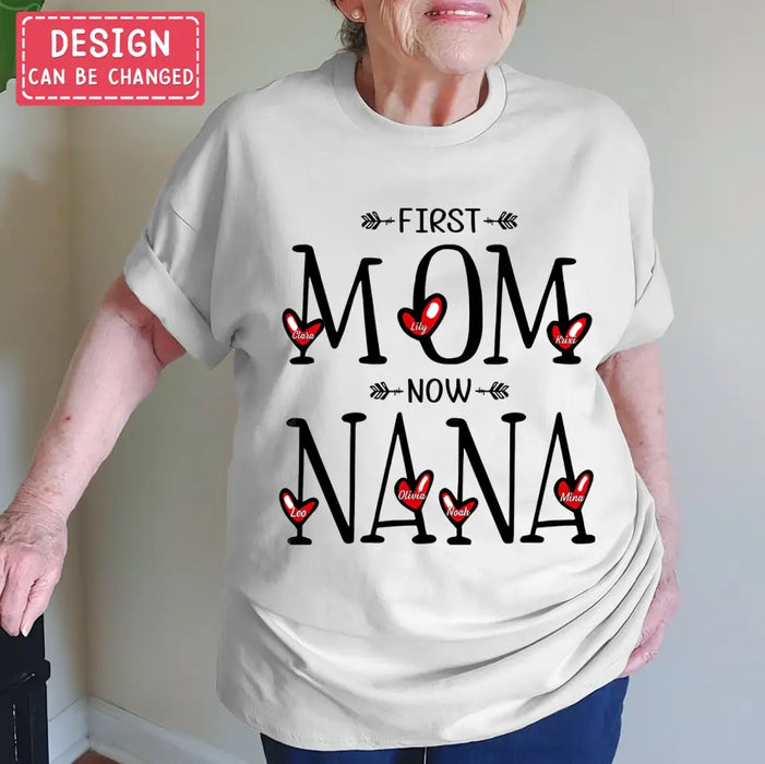 Personalized Mom And Grandma Shirt - Upto 5  Kids & 7 Grandkids - Mother's Day Gift Idea for Mom/Grandma