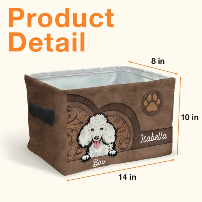 Custom Personalized Dog Storage Box - 
Upto 3 Dogs - Mother's Day Gift For Dog Lovers