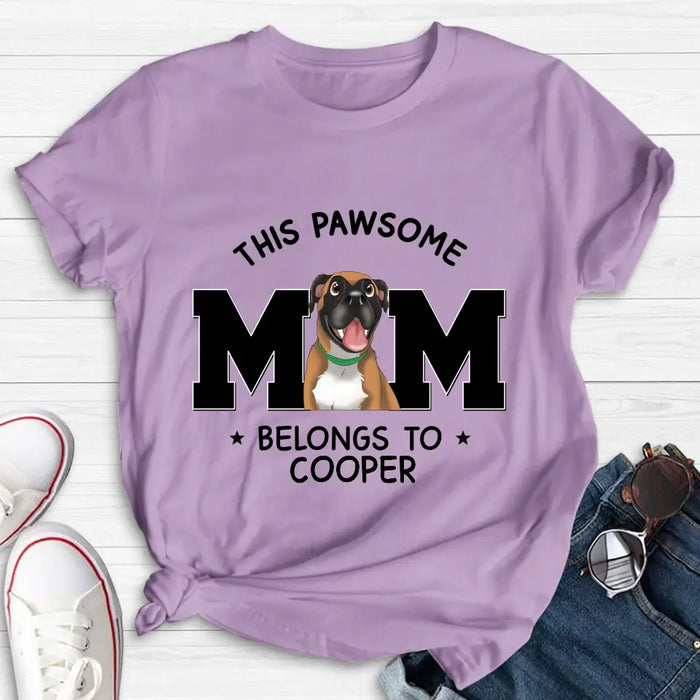 Personalized Dog Mom T-shirt/ Hoodie - Gift Idea For Dog Lovers/Mother's Day -This Pawsome Mom