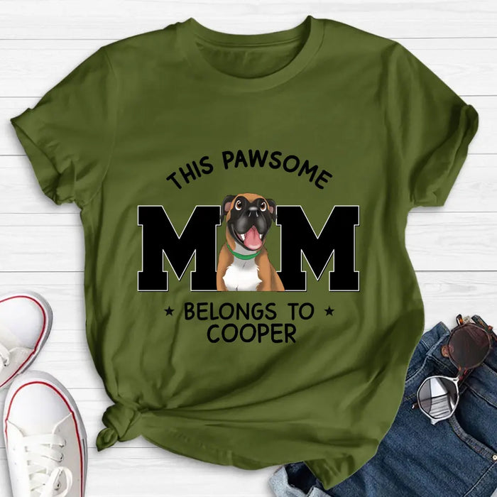 Personalized Dog Mom T-shirt/ Hoodie - Gift Idea For Dog Lovers/Mother's Day -This Pawsome Mom