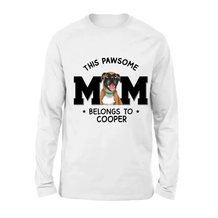 Personalized Dog Mom T-shirt/ Hoodie - Gift Idea For Dog Lovers/Mother's Day -This Pawsome Mom