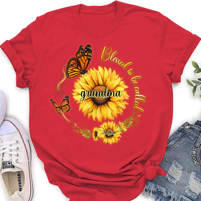 Custom Personalized Sunflower Shirt/ Hoodie - Up to 10 Kids - Mother's Day Gift Idea for Mom/Grandma