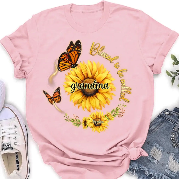 Custom Personalized Sunflower Shirt/ Hoodie - Up to 10 Kids - Mother's Day Gift Idea for Mom/Grandma