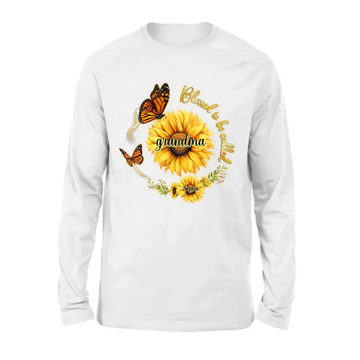 Custom Personalized Sunflower Shirt/ Hoodie - Up to 10 Kids - Mother's Day Gift Idea for Mom/Grandma