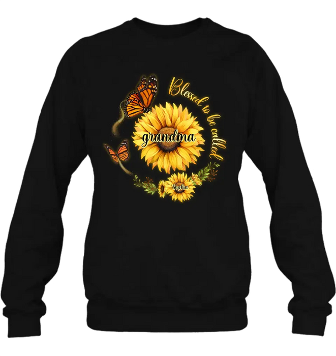 Custom Personalized Sunflower Shirt/ Hoodie - Up to 10 Kids - Mother's Day Gift Idea for Mom/Grandma