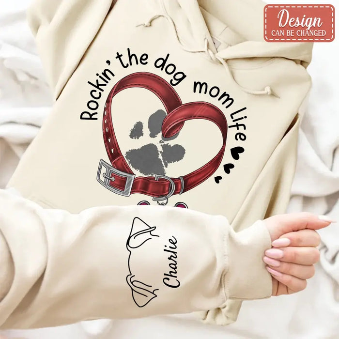 Custom Personalized Dog Mom AOP Sweater - Upto 3 Dogs - Gift Idea for Mother's Day/ Dog Lover - Rockin' The Dog Mom Life