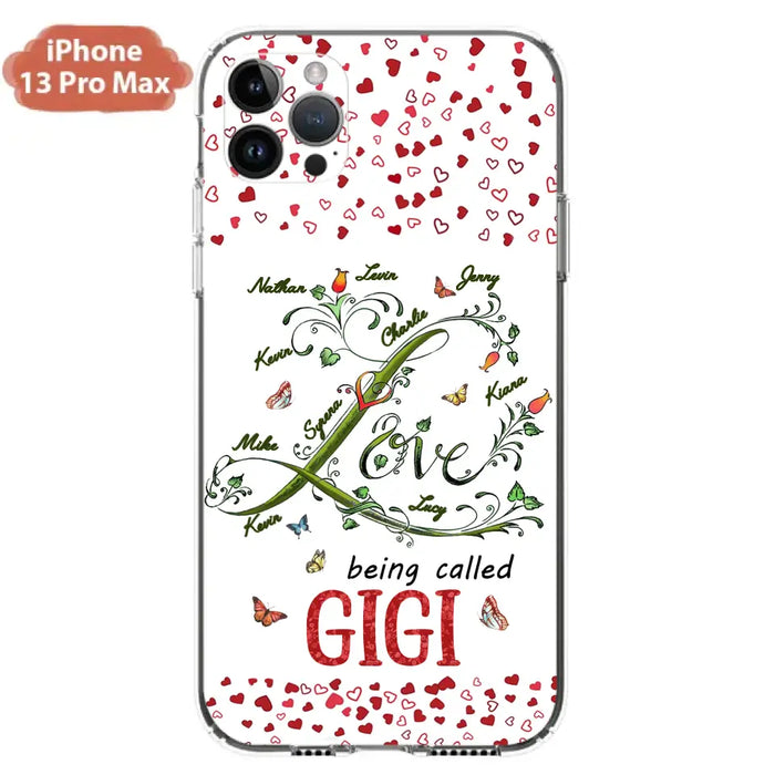 Custom Personalized Grandma Phone Case - Upto 10 Kids - Mother's Day Gift Idea For Grandma - Love Being Called Grandma