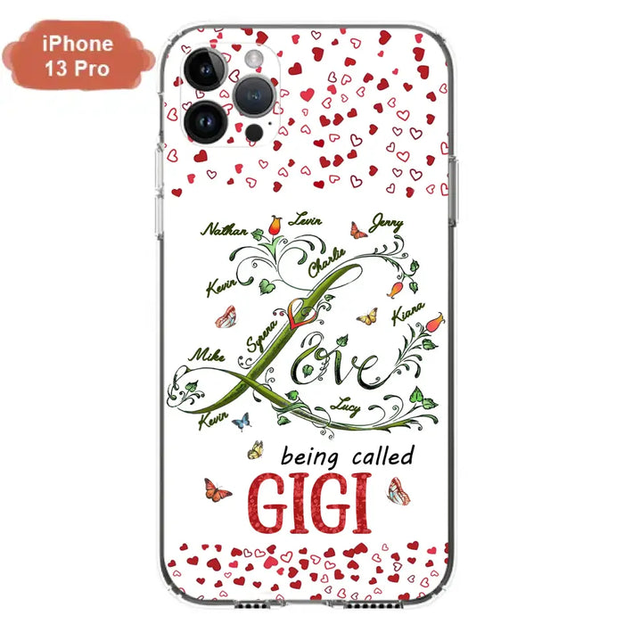 Custom Personalized Grandma Phone Case - Upto 10 Kids - Mother's Day Gift Idea For Grandma - Love Being Called Grandma