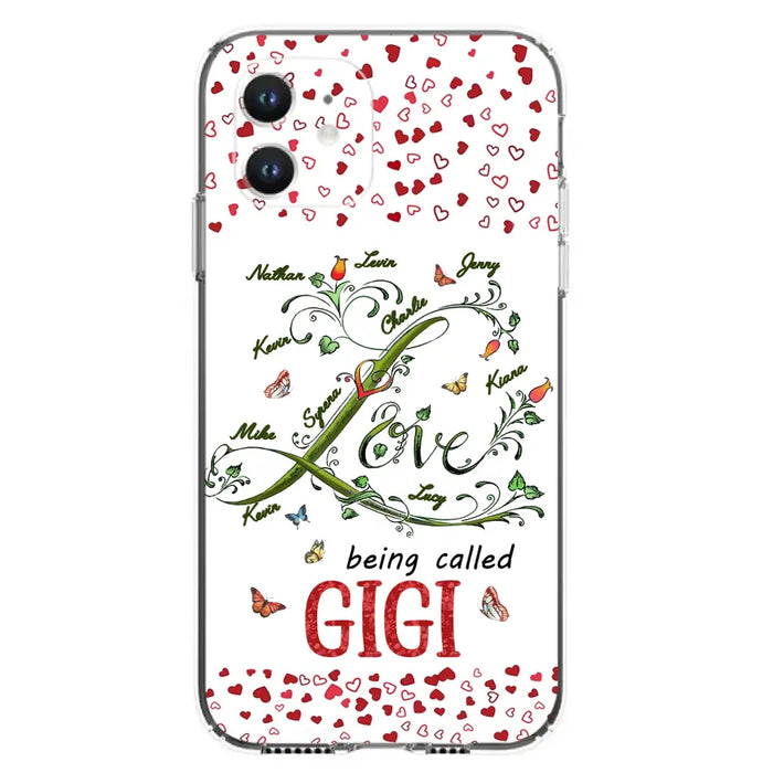 Custom Personalized Grandma Phone Case - Upto 10 Kids - Mother's Day Gift Idea For Grandma - Love Being Called Grandma