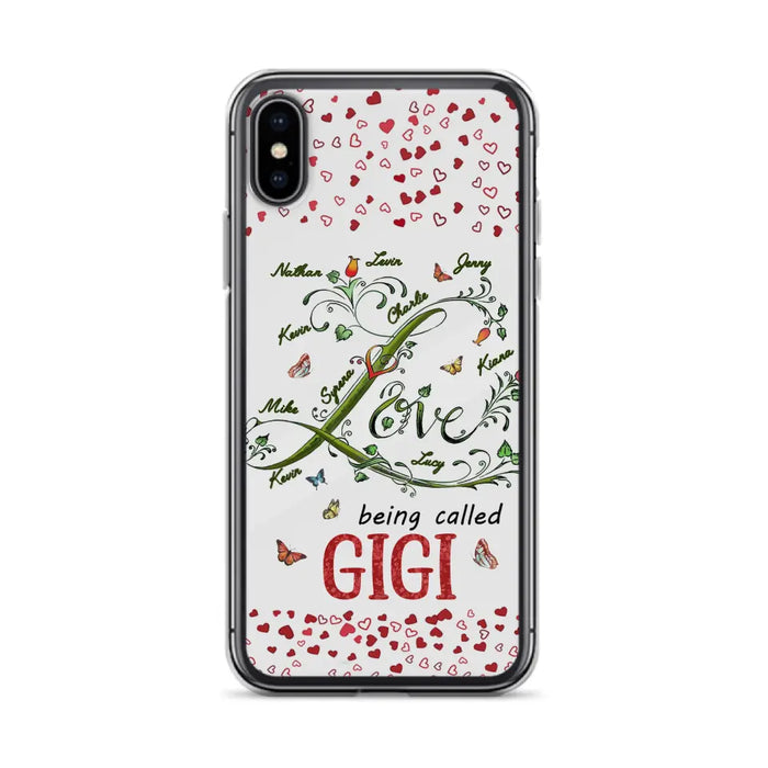 Custom Personalized Grandma Phone Case - Upto 10 Kids - Mother's Day Gift Idea For Grandma - Love Being Called Grandma