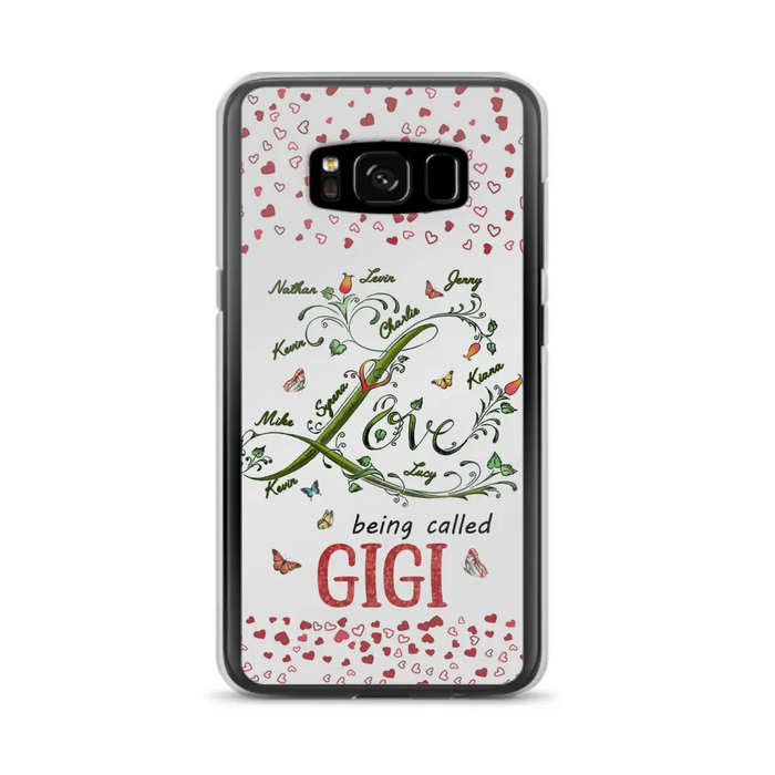 Custom Personalized Grandma Phone Case - Upto 10 Kids - Mother's Day Gift Idea For Grandma - Love Being Called Grandma