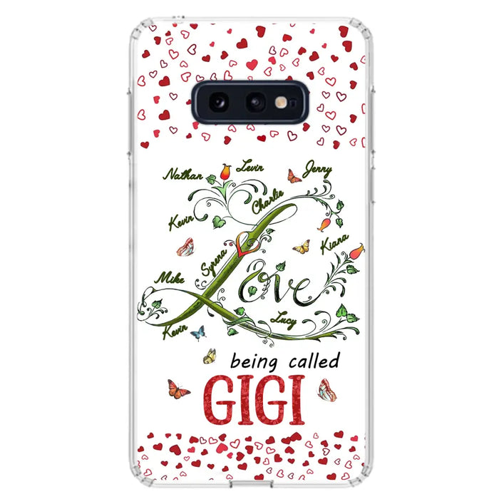 Custom Personalized Grandma Phone Case - Upto 10 Kids - Mother's Day Gift Idea For Grandma - Love Being Called Grandma