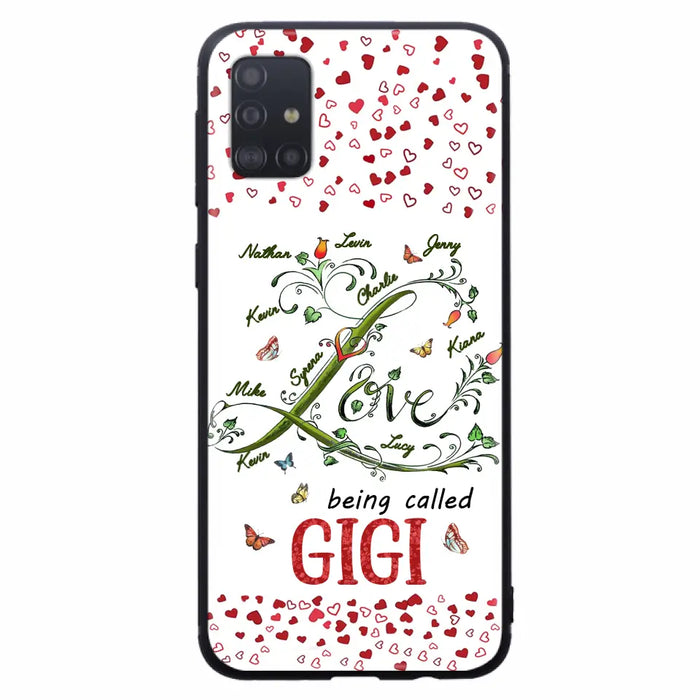 Custom Personalized Grandma Phone Case - Upto 10 Kids - Mother's Day Gift Idea For Grandma - Love Being Called Grandma