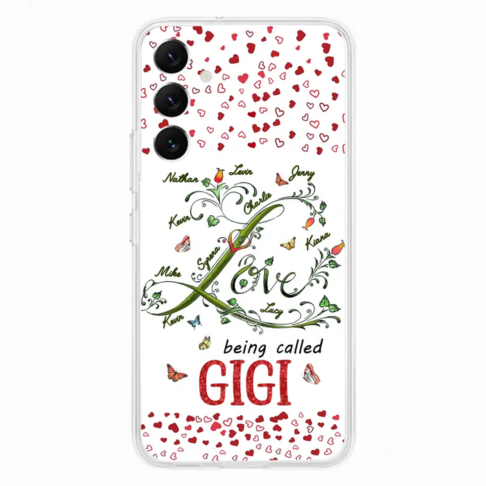 Custom Personalized Grandma Phone Case - Upto 10 Kids - Mother's Day Gift Idea For Grandma - Love Being Called Grandma