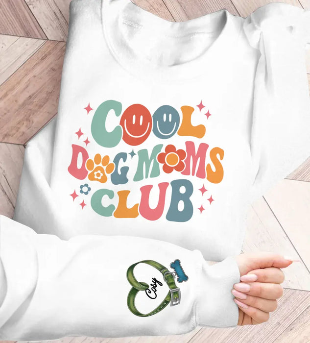 Custom Personalized Cool Dog Moms Club AOP Sweater - Upto 8 Dogs - Mother's Day Gift Idea For Dog Lover