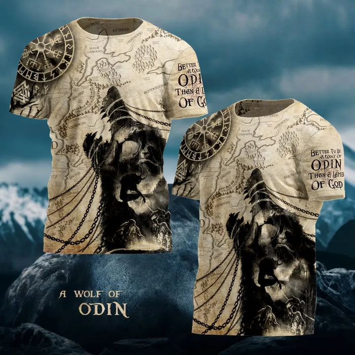 Wolf AOP T-Shirt - Gift Idea for Birthday/Father's Day