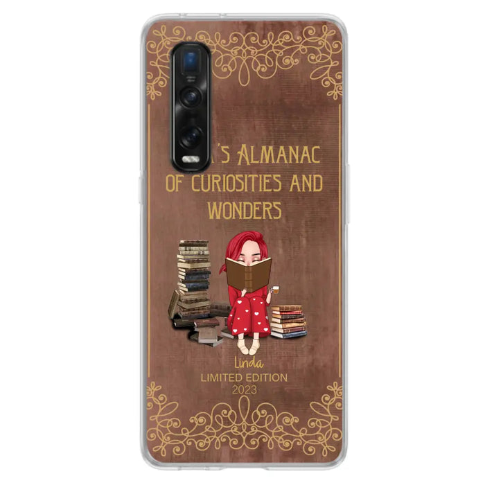 Custom Personalized Reading Girl Phone Case - Gift Idea For Reading Lovers - Almanac Of Curiosities - Cases For Oppo/Xiaomi/Huawei