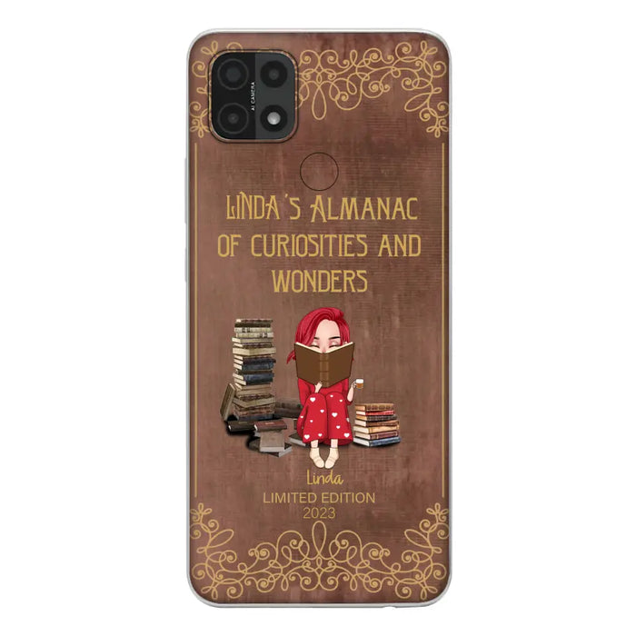 Custom Personalized Reading Girl Phone Case - Gift Idea For Reading Lovers - Almanac Of Curiosities - Cases For Oppo/Xiaomi/Huawei