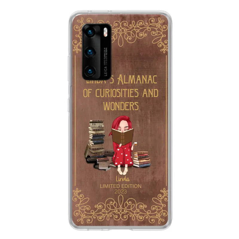 Custom Personalized Reading Girl Phone Case - Gift Idea For Reading Lovers - Almanac Of Curiosities - Cases For Oppo/Xiaomi/Huawei