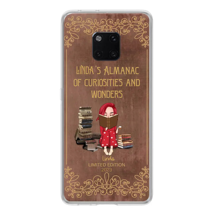 Custom Personalized Reading Girl Phone Case - Gift Idea For Reading Lovers - Almanac Of Curiosities - Cases For Oppo/Xiaomi/Huawei