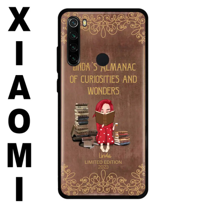 Custom Personalized Reading Girl Phone Case - Gift Idea For Reading Lovers - Almanac Of Curiosities - Cases For Oppo/Xiaomi/Huawei