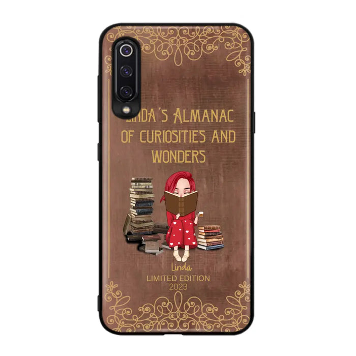 Custom Personalized Reading Girl Phone Case - Gift Idea For Reading Lovers - Almanac Of Curiosities - Cases For Oppo/Xiaomi/Huawei