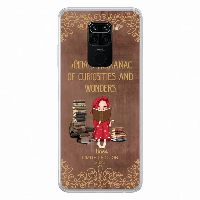 Custom Personalized Reading Girl Phone Case - Gift Idea For Reading Lovers - Almanac Of Curiosities - Cases For Oppo/Xiaomi/Huawei