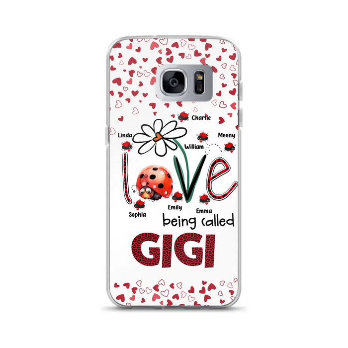 Custom Personalized Grandma Phone Case - Gift Idea For Grandma - Upto 7 Kids - Love Being Called Gigi - Cases For iPhone/Samsung