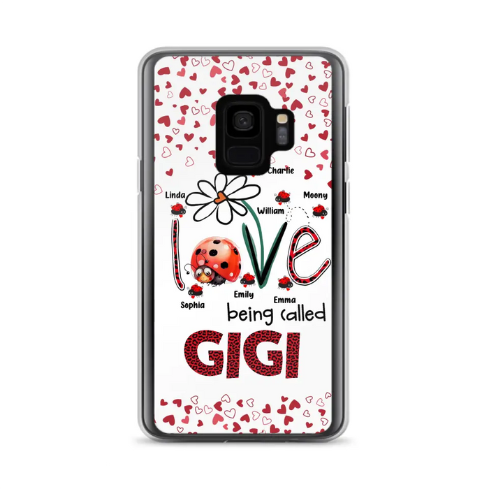 Custom Personalized Grandma Phone Case - Gift Idea For Grandma - Upto 7 Kids - Love Being Called Gigi - Cases For iPhone/Samsung