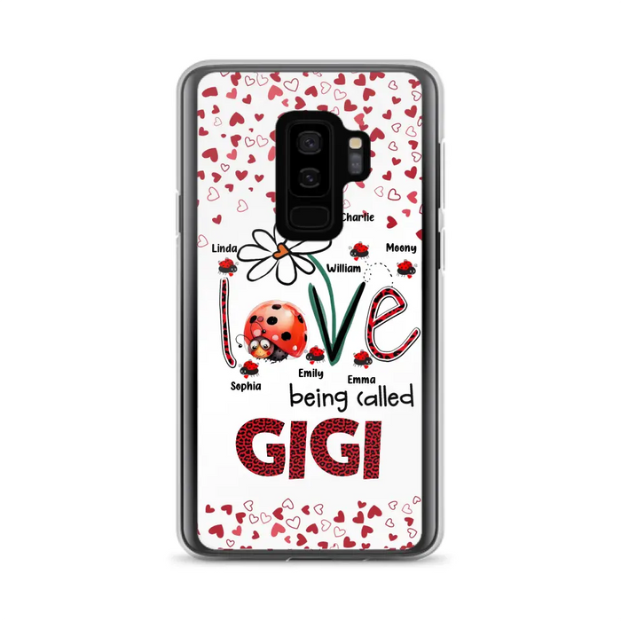 Custom Personalized Grandma Phone Case - Gift Idea For Grandma - Upto 7 Kids - Love Being Called Gigi - Cases For iPhone/Samsung