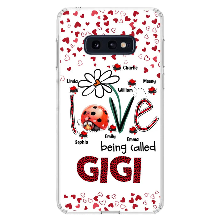 Custom Personalized Grandma Phone Case - Gift Idea For Grandma - Upto 7 Kids - Love Being Called Gigi - Cases For iPhone/Samsung