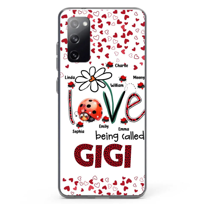 Custom Personalized Grandma Phone Case - Gift Idea For Grandma - Upto 7 Kids - Love Being Called Gigi - Cases For iPhone/Samsung