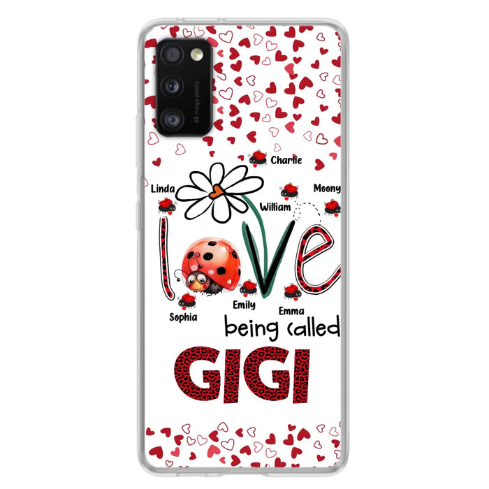 Custom Personalized Grandma Phone Case - Gift Idea For Grandma - Upto 7 Kids - Love Being Called Gigi - Cases For iPhone/Samsung