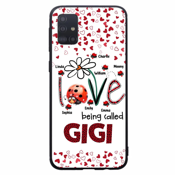 Custom Personalized Grandma Phone Case - Gift Idea For Grandma - Upto 7 Kids - Love Being Called Gigi - Cases For iPhone/Samsung