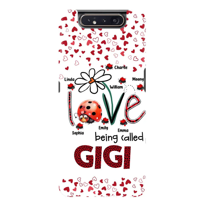 Custom Personalized Grandma Phone Case - Gift Idea For Grandma - Upto 7 Kids - Love Being Called Gigi - Cases For iPhone/Samsung