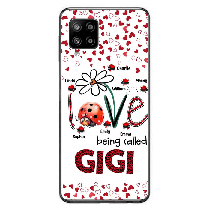 Custom Personalized Grandma Phone Case - Gift Idea For Grandma - Upto 7 Kids - Love Being Called Gigi - Cases For iPhone/Samsung