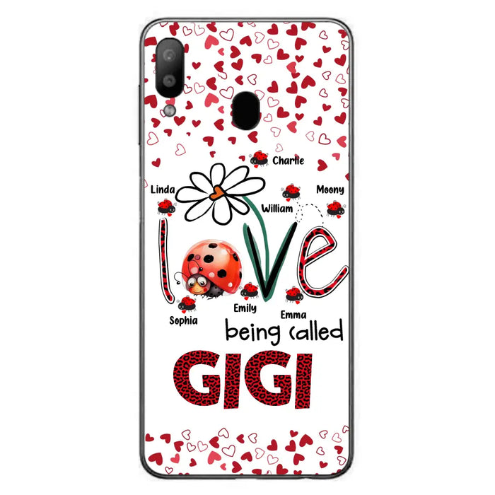 Custom Personalized Grandma Phone Case - Gift Idea For Grandma - Upto 7 Kids - Love Being Called Gigi - Cases For iPhone/Samsung