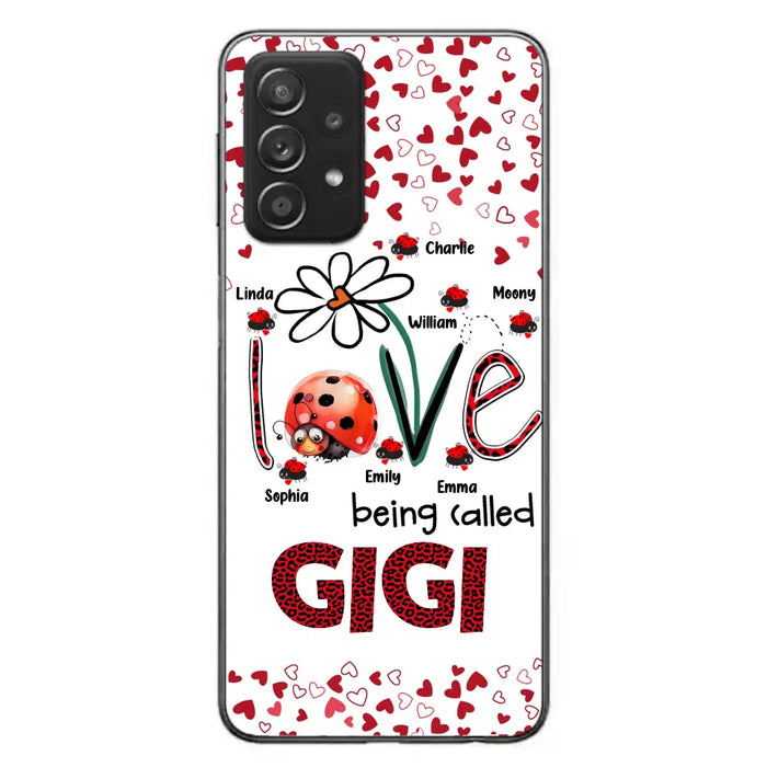 Custom Personalized Grandma Phone Case - Gift Idea For Grandma - Upto 7 Kids - Love Being Called Gigi - Cases For iPhone/Samsung