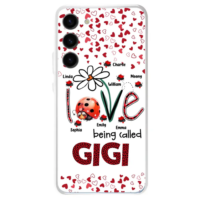 Custom Personalized Grandma Phone Case - Gift Idea For Grandma - Upto 7 Kids - Love Being Called Gigi - Cases For iPhone/Samsung