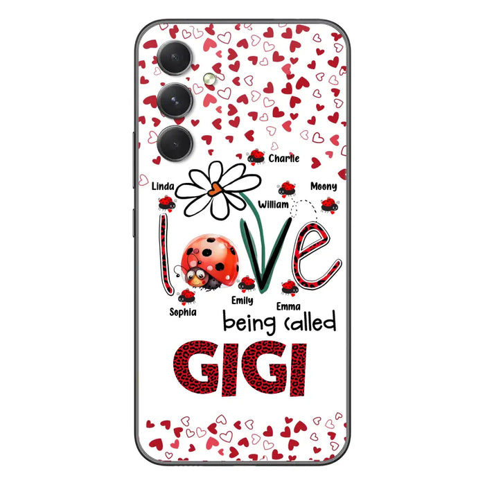 Custom Personalized Grandma Phone Case - Gift Idea For Grandma - Upto 7 Kids - Love Being Called Gigi - Cases For iPhone/Samsung