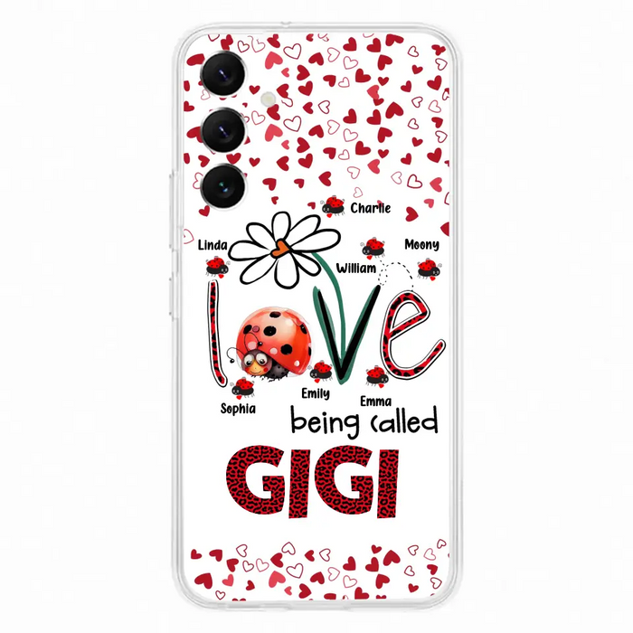 Custom Personalized Grandma Phone Case - Gift Idea For Grandma - Upto 7 Kids - Love Being Called Gigi - Cases For iPhone/Samsung