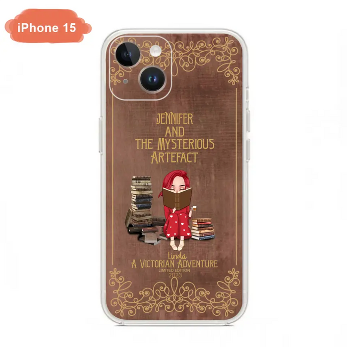 Custom Personalized Reading Girl Phone Case - Gift Idea For Reading Lovers - Mysterious Artefact - Cases For iPhone/Samsung